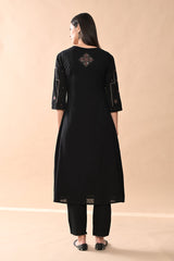 Sabhyata Ladies Western Kurti 2Pcs Set 252Saf1430 Black