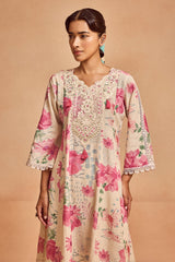 Sabhyata Ladies Western Kurti 2Pcs Set 253Aa2504 Cream