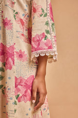 Sabhyata Ladies Western Kurti 2Pcs Set 253Aa2504 Cream