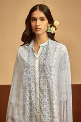 Sabhyata Ladies Western Kurti 3Pcs Set 253Ad592 White