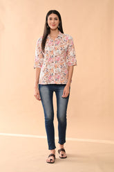 Sabhyata Ladies Western Kurti 1Pcs 253Bsk1449B White