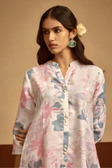 Sabhyata Ladies Western Kurti 2Pcs Set 253Ew2516 Cream