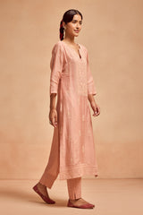 Sabhyata Ladies Western Kurti 3Pcs Set 253Inc2502 Peach