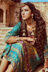 Sabhyata Ladies Western Kurti 3Pcs Set 253Kf2503 Green