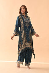 Sabhyata Ladies Western Kurti 3Pcs Set 253Kf2504 Teal