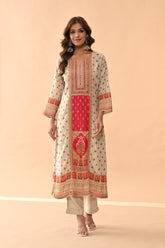 Sabhyata Ladies Western Kurti 3Pcs Set 253Kf2505 Beige