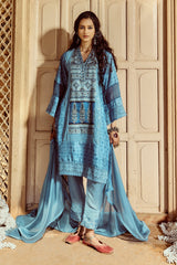 Sabhyata Ladies Western Kurti 3Pcs Set 253Kk2504 Blue