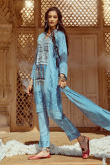 Sabhyata Ladies Western Kurti 3Pcs Set 253Kk2504 Blue