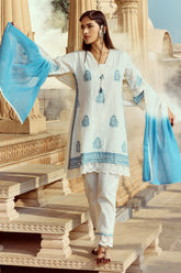 Sabhyata Ladies Western Kurti 3Pcs Set 253Kknx2501 Cream