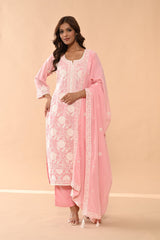 Sabhyata Ladies Western Kurti 3Pcs Set 253Nkc877A Pink