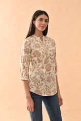 Sabhyata Ladies Western Kurti 1Pcs 253Sepk2525 Cream