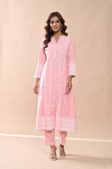 Sabhyata Ladies Western Kurti 3Pcs Set 254Ad522 Peach