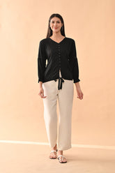 Sabhyata Ladies Western Kurti 1Pcs 254Bsk1452B Black