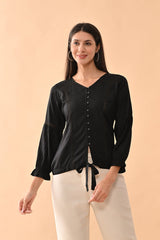 Sabhyata Ladies Western Kurti 1Pcs 254Bsk1452B Black