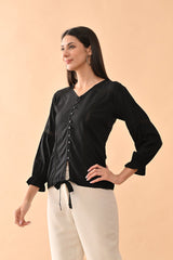 Sabhyata Ladies Western Kurti 1Pcs 254Bsk1452B Black