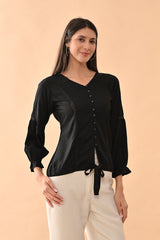 Sabhyata Ladies Western Kurti 1Pcs 254Bsk1452B Black