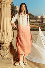 Sabhyata Ladies Western Kurti 3Pcs Set 254Inc2507 Cream