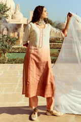 Sabhyata Ladies Western Kurti 3Pcs Set 254Inc2507 Cream