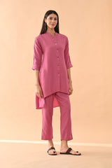 Sabhyata Ladies Western Kurti 2Pcs Set 254Nc2508 Pink
