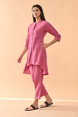 Sabhyata Ladies Western Kurti 2Pcs Set 254Nc2508 Pink