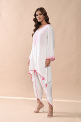 Sabhyata Ladies Western Kurti 2Pcs Set 254Sr895 Cream