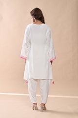 Sabhyata Ladies Western Kurti 2Pcs Set 254Sr895 Cream