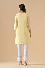 Sabhyata Ladies Western Kurti 2Pcs Set 254Sr985B Yellow