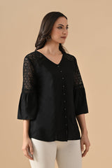 Sabhyata Ladies Western Kurti 1Pcs 255Bsk1451B Black
