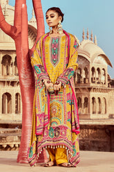 Sabhyata Ladies Western Kurti 3Pcs Set 255Kf2506 Mustard