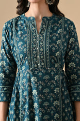 Sabhyata Ladies Western Kurti 3Pcs Set 255Lxd311 Green