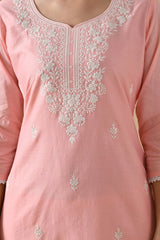 Sabhyata Ladies Western Kurti 2Pcs Set 255Sr1002 Peach