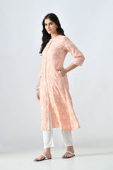 Sabhyata Ladies Western Kurti 1Pcs 256Aex23 Peach