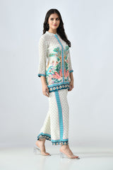 Sabhyata Ladies Western Kurti 3Pcs Set 256Alt2510 Cream