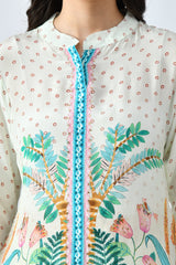 Sabhyata Ladies Western Kurti 3Pcs Set 256Alt2510 Cream