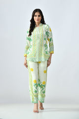 Sabhyata Ladies Western Kurti 3Pcs Set 256Nkc2501 Green
