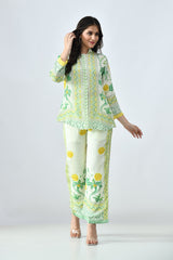 Sabhyata Ladies Western Kurti 3Pcs Set 256Nkc2501 Green