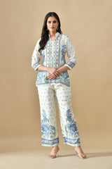 Sabhyata Ladies Western Kurti 3Pcs Set 256Nkc2502 Cream
