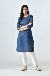 Sabhyata Ladies Western Kurti 1Pcs 256Prnsj2432 Blue