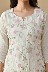 Sabhyata Ladies Western Kurti 3Pcs Set 256Rdc0606 Cream