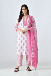 Sabhyata Ladies Western Kurti 3Pcs Set 256Sep2529 Cream