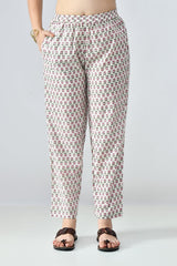 Sabhyata Ladies Western Kurti 2Pcs Set 256Sep2533 White