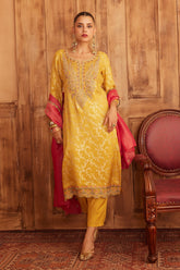 Sabhyata Ladies Western Kurti 3Pcs Set 257Inc2509 Mustard