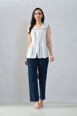 Sabhyata Ladies Western Kurti 1Pcs 258Bsk1476B Cream