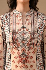 Winter Off-White Printed Woven Co-Ord Set