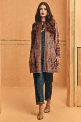 Winter Multi Printed Velvet Co-Ord Set