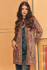 Winter Multi Printed Velvet Co-Ord Set