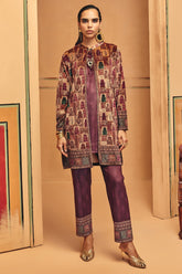 Winter Multi Printed Velvet Co-Ord Set