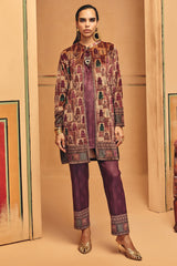 Winter Multi Printed Velvet Co-Ord Set