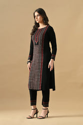 Sabhyata Ladies Western W Kurti 3Pcs Set 25Rnd5519 Black