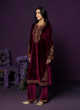 LAKSHITA LADIES WESTERN W KURTI 3PCS SET VL0213 9 MAROON
